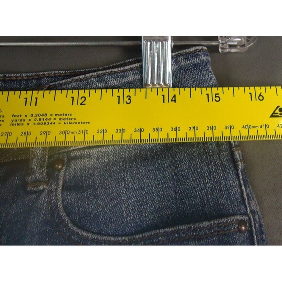 Delia's Taylor Cut Off Short Shorts-2.5" Inseam-Low Rise Denim Juniors Size 9/10 - Picture 5 of 8